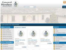 Tablet Screenshot of comune.novalesa.to.it